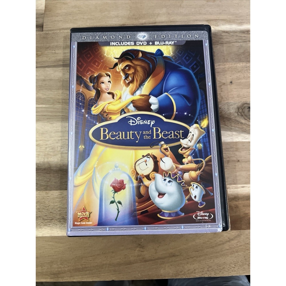 Disney Beauty and the Beast (Blu-ray/DVD, 2010,‎ 3-Disc Set, Diamond Edition)